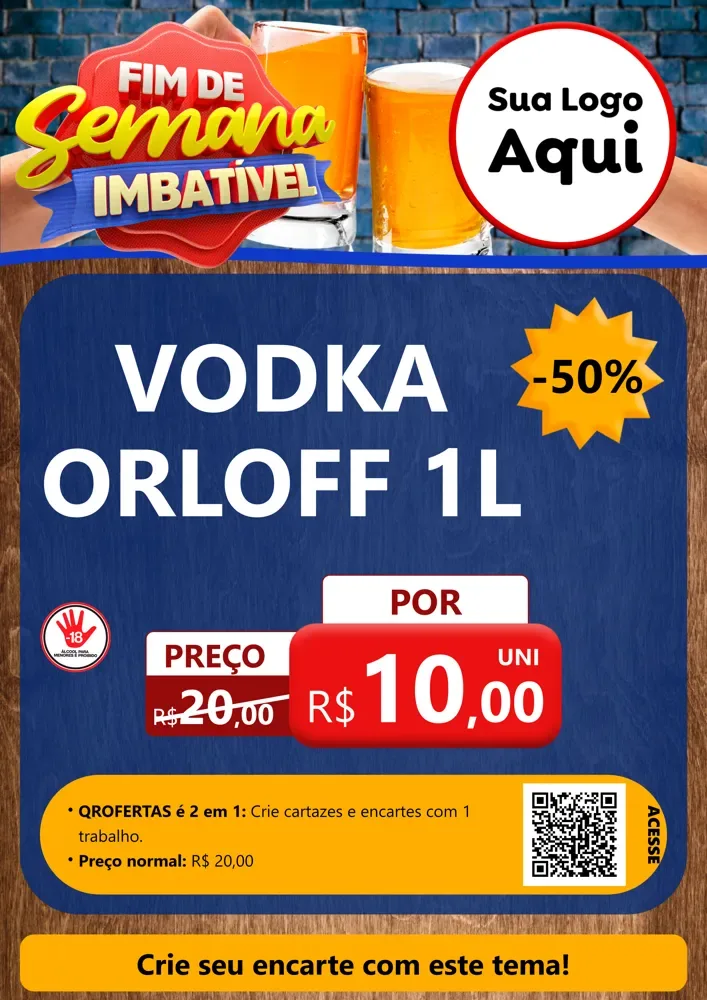 Modelo de Cartaz para Cartaz A4 Vertical com o tema Esquenta de Natal para Distribuidora de bebidas