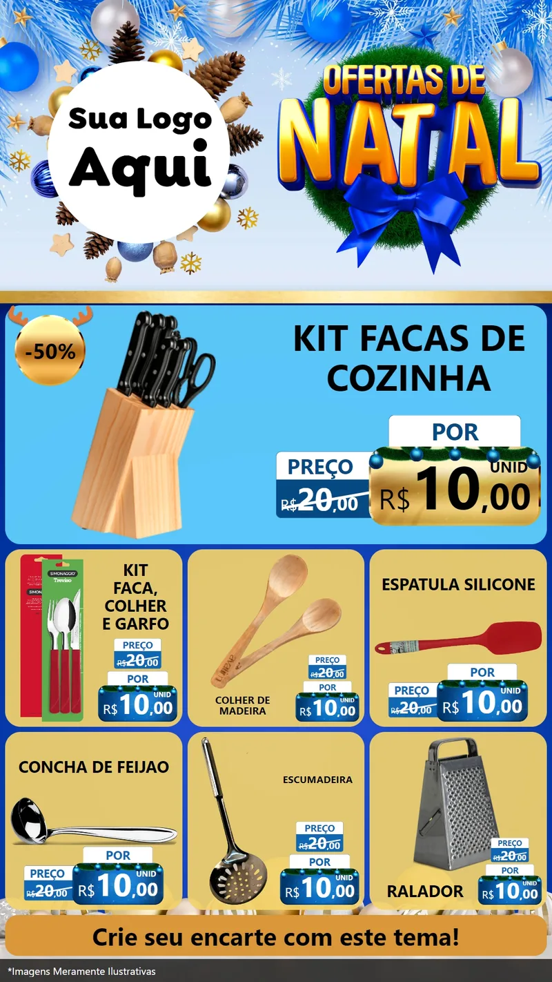 Modelo de Rede Social para Stories com o tema Ofertas de Natal para Utilidades Domésticas