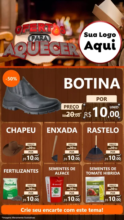 Modelo de Rede Social para Stories com o tema Ofertas Para Aquecer para Agropecuária