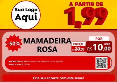 Modelo de Cartaz para Cartaz A4 Horizontal