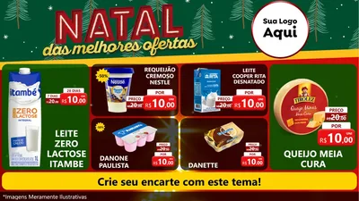 Modelo de TV para TV Horizontal com o tema Natal das Melhores Ofertas para Frios e Laticínios