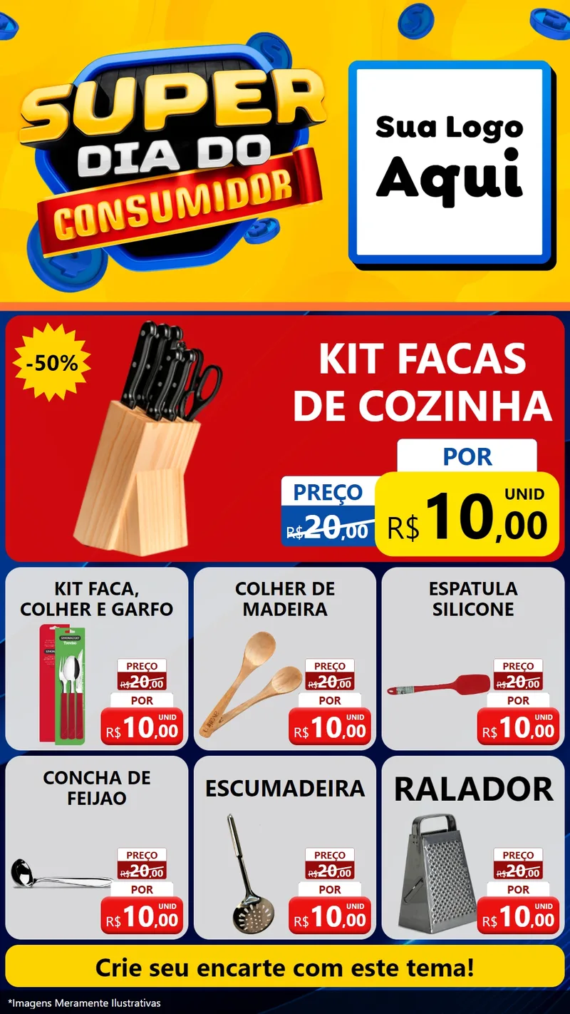 Modelo de Rede Social para Stories com o tema Super Dia do Consumidor para Utilidades Domésticas
