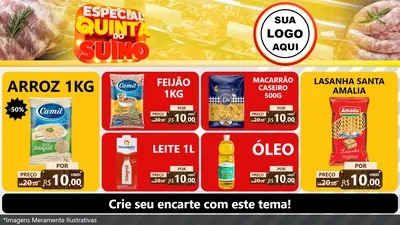 Modelo de TV para TV Horizontal com o tema Especial Quinta do Suíno
