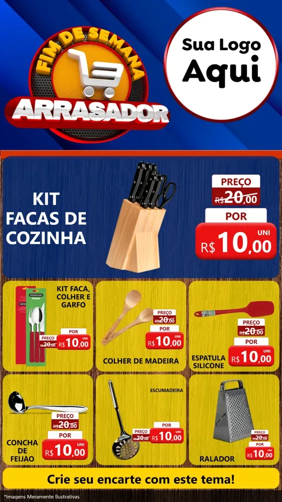 Modelo de Rede Social para Stories com o tema Fim De Semana Arrasador para Utilidades Domésticas