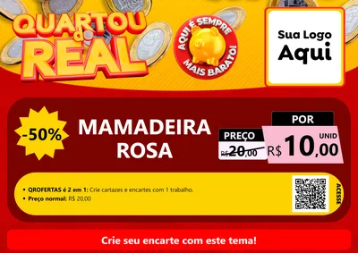 Modelo de Cartaz para Cartaz A4 Horizontal com o tema Quartou do Real para Bebês