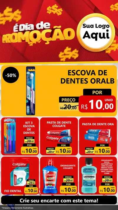 Modelo de Rede Social para Stories com o tema É Dia De Promoção para Higiene Pessoal