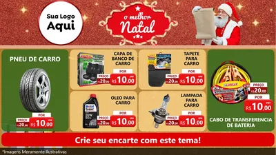 Modelo de TV para TV Horizontal com o tema O Melhor Natal para Auto peças