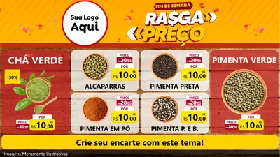 Modelo de TV para TV Horizontal com o tema Fim de Semana Rasga Preços para Produtos Naturais