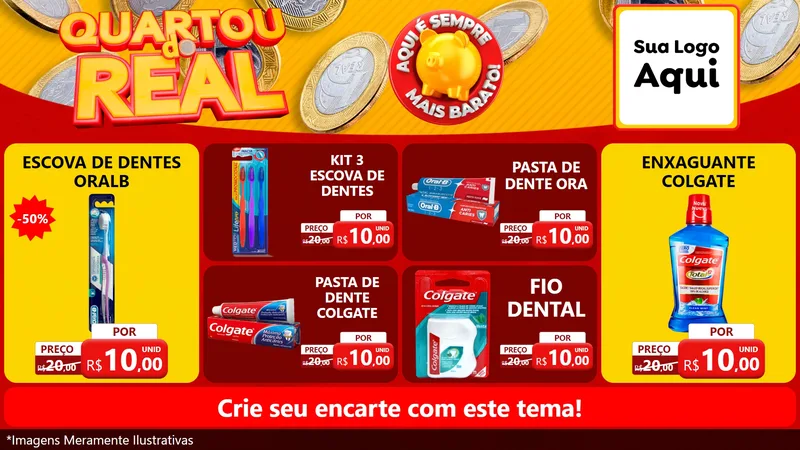 Modelo de TV para TV Horizontal com o tema Quartou do Real para Higiene Pessoal