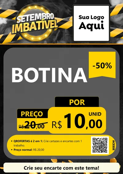 Modelo de Cartaz para Cartaz A4 Vertical com o tema Setembro Imbatível para Agropecuária