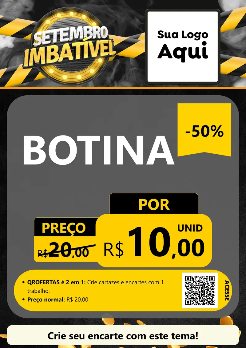 Modelo de Cartaz para Cartaz A4 Vertical com o tema Setembro Imbatível para Agropecuária