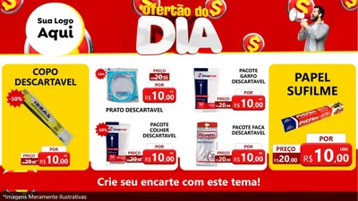Modelo de TV para TV Horizontal com o tema Ofertão do dia para Embalagens