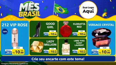 Modelo de TV para TV Horizontal com o tema Mês do Brasil para Perfumes