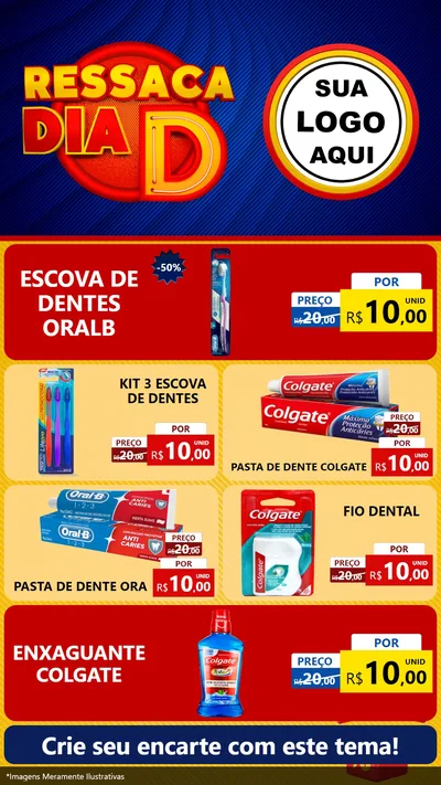 Modelo de TV para TV Vertical com o tema Ressaca Dia D para Higiene Pessoal