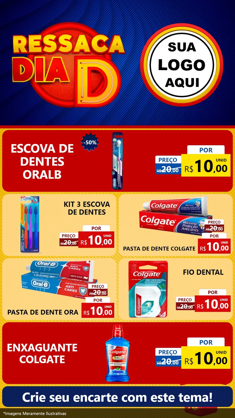 Modelo de TV para TV Vertical com o tema Ressaca Dia D para Higiene Pessoal