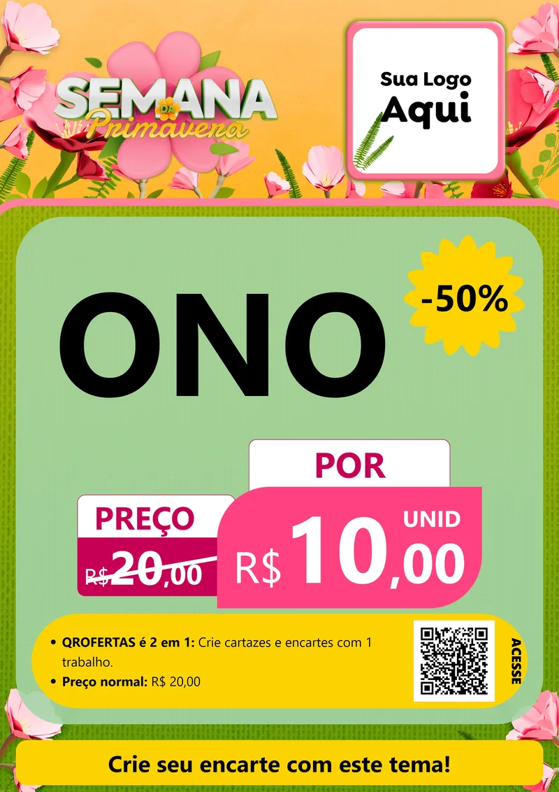 Modelo de Cartaz para Cartaz A4 Vertical com o tema Semana da Primavera para Óticas