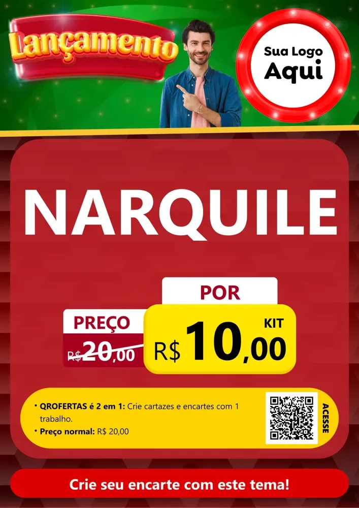 Modelo de Cartaz para Cartaz A4 Vertical com o tema Lançamento para Tabacaria