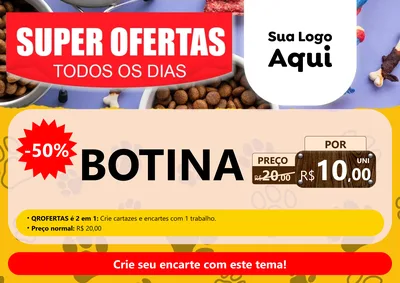 Modelo de Cartaz para Cartaz A4 Horizontal com o tema Super Ofertas Todos os Dias