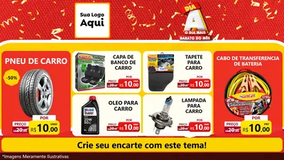 Modelo de TV para TV Horizontal com o tema Dia A o Dia Mais Barato do Mês para Auto peças