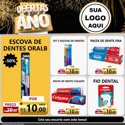 Modelo de Rede Social para Feed Facebook com o tema Ofertas de Fim de Ano para Higiene Pessoal