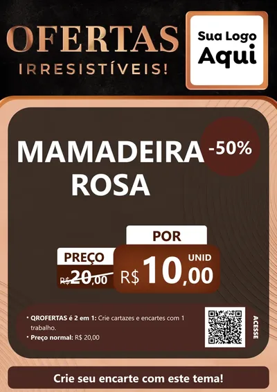 Modelo de Cartaz para Cartaz A4 Vertical com o tema Ofertas Irresistíveis! para Bebês