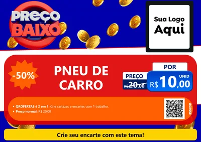 Modelo de Cartaz para Cartaz A4 Horizontal