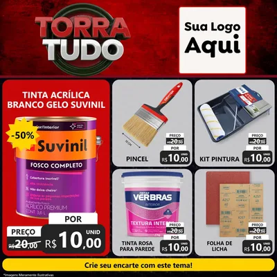 Modelo de Rede Social para Feed Facebook com o tema Torra Tudo para Tintas e Ferramentas
