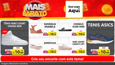Modelo de TV para TV Horizontal com o tema Mais Barato para Calçados