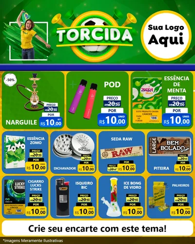Modelo de Rede Social para Feed Instagram com o tema Torcida para Tabacaria