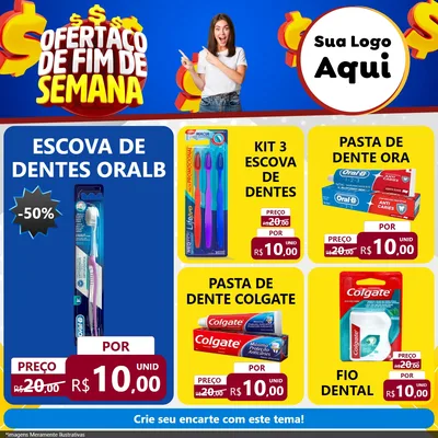 Modelo de Rede Social para Feed Facebook com o tema Ofertaço de Fim de Semana para Higiene Pessoal