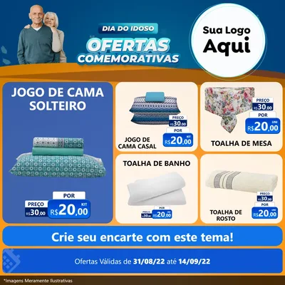 Modelo de Rede Social para Feed Facebook com o tema Dia do Idoso