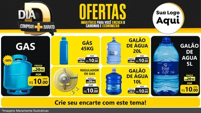 Modelo de TV para TV Horizontal com o tema Dia D Mais Economia para Água e gás