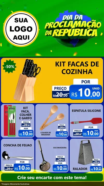 Modelo de Rede Social para Stories com o tema Dia Da Proclamação Da República para Utilidades Domésticas