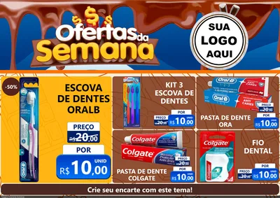 Modelo de Encarte para Encarte A4 Horizontal com o tema Ofertas da Semana - Páscoa para Higiene Pessoal