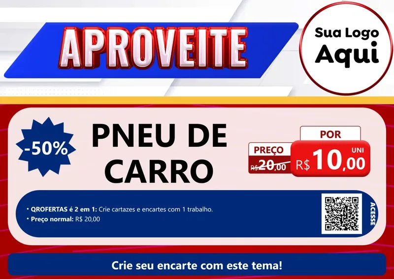 Modelo de Cartaz para Cartaz A4 Horizontal com o tema Aproveite para Auto peças