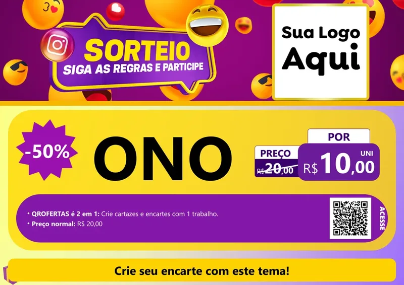 Modelo de Cartaz para Cartaz A4 Horizontal com o tema Sorteio para Óticas