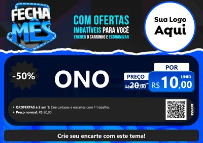 Modelo de Cartaz para Cartaz A4 Horizontal com o tema Fecha Mês para Óticas