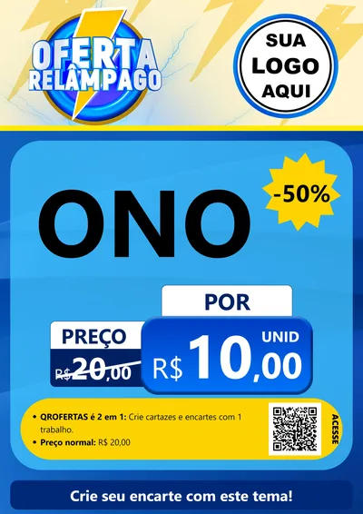 Modelo de Cartaz para Cartaz A4 Vertical com o tema Oferta Relâmpago para Óticas