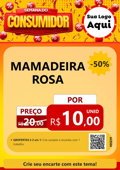 Modelo de Cartaz para Cartaz A4 Vertical com o tema Semana do Consumidor para Bebês
