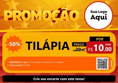 Modelo de Cartaz para Cartaz A4 Horizontal