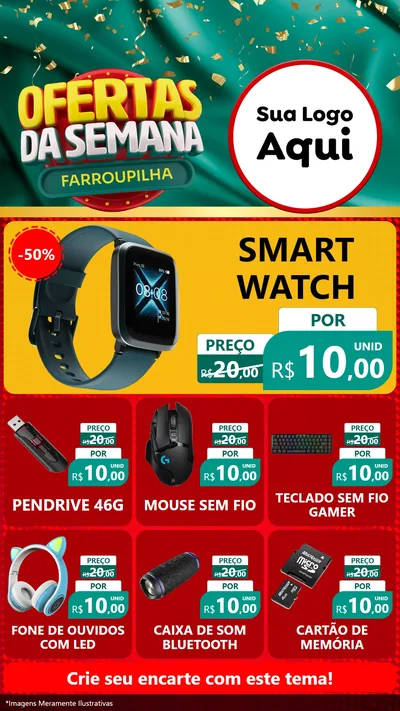 Modelo de Rede Social para Stories com o tema Ofertas da Semana Farroupilha para Informática