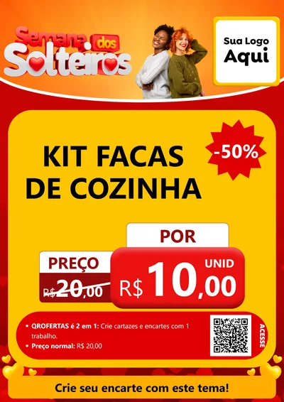 Modelo de Cartaz para Cartaz A4 Vertical com o tema Semana dos Solteiros para Utilidades Domésticas