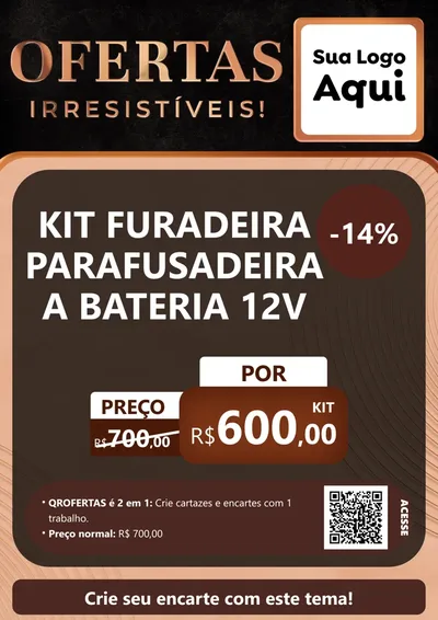 Modelo de Cartaz para Cartaz A4 Vertical com o tema Ofertas Irresistíveis! para Maquinas e Ferramentas