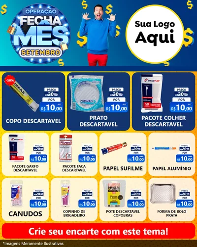 Modelo de Rede Social para Feed Instagram com o tema Operação Fecha Mês Setembro para Embalagens