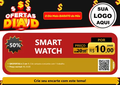 Modelo de Cartaz para Cartaz A4 Horizontal com o tema Ofertas Dia D para Informática