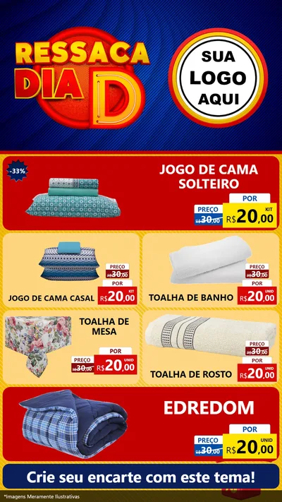 Modelo de TV para TV Vertical com o tema Ressaca Dia D para Cama, Mesa e Banho