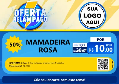 Modelo de Cartaz para Cartaz A4 Horizontal com o tema Oferta Relâmpago para Bebês