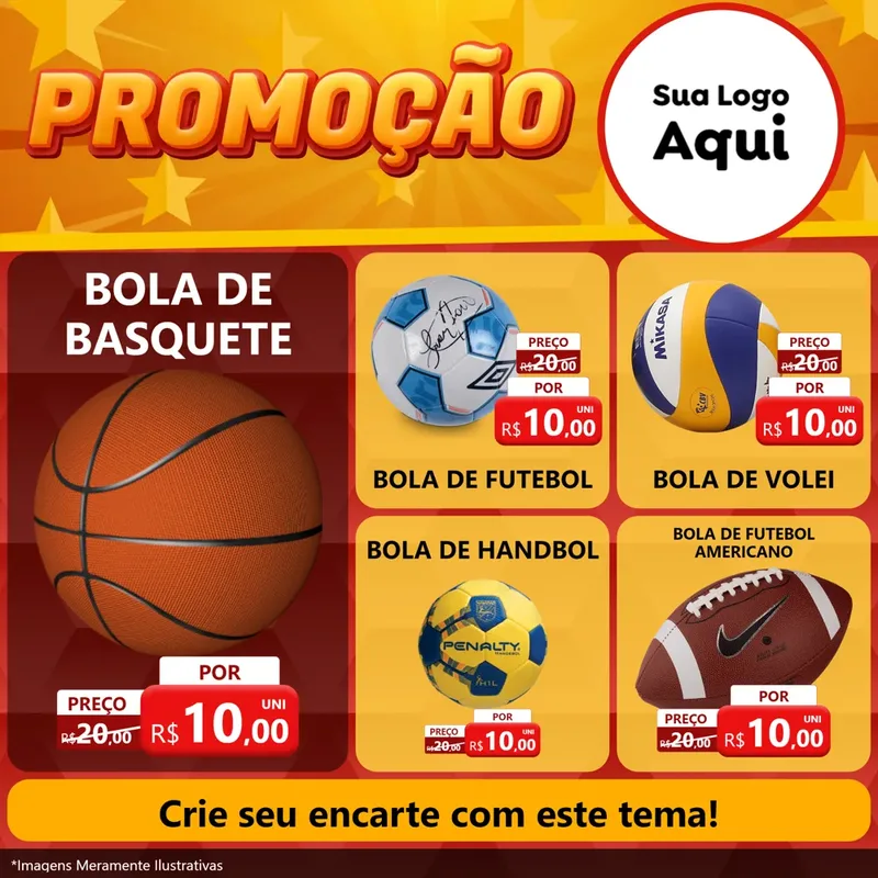 Modelo de Rede Social para Feed Facebook com o tema Promoção para Artigos Esportivos