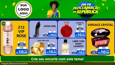 Modelo de TV para TV Horizontal com o tema Dia Da Proclamação Da República para Perfumes