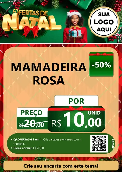 Modelo de Cartaz para Cartaz A4 Vertical com o tema Ofertas de Natal para Bebês